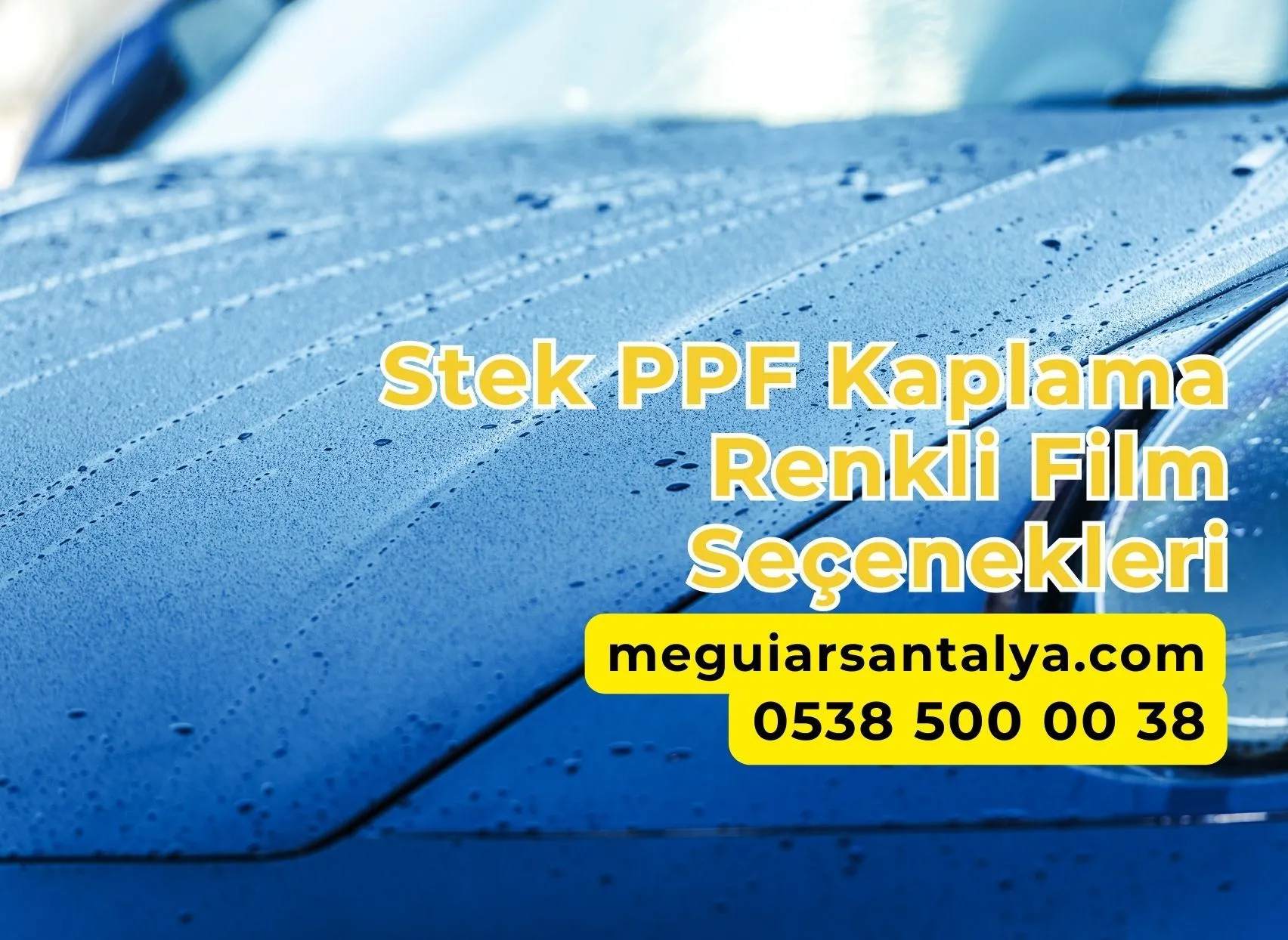 Stek PPF Kaplama Renkli Film Seçenekleri 